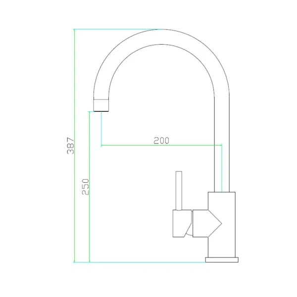 Kitchen Sink Faucet Black