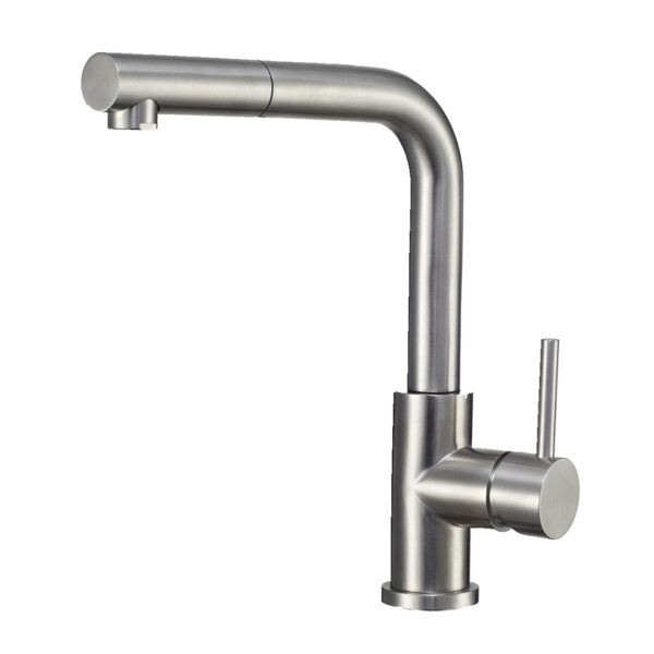 Single hole pull out kitchen faucet