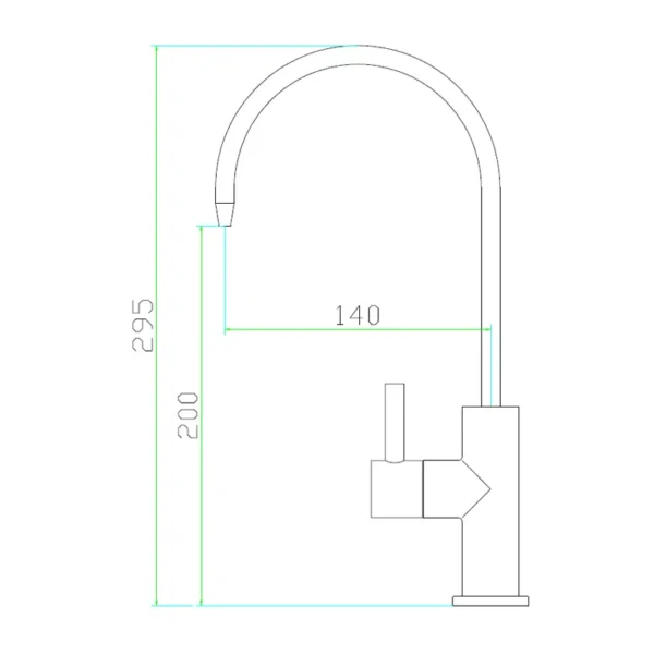 Water filter Faucet drawing